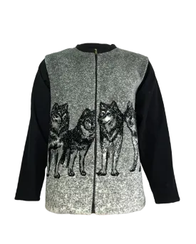 Adaptive Fleece Zip Jacket, Wolf