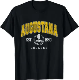 Augustana Arch Vintage College Athletic Sports Design Tee T-Shirt