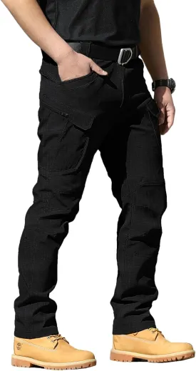 AUTIWITUA Men's Tactical Pants Water Resistant Cargo Pants Lightweight Outdoor Hiking Work Pants(No Belt)