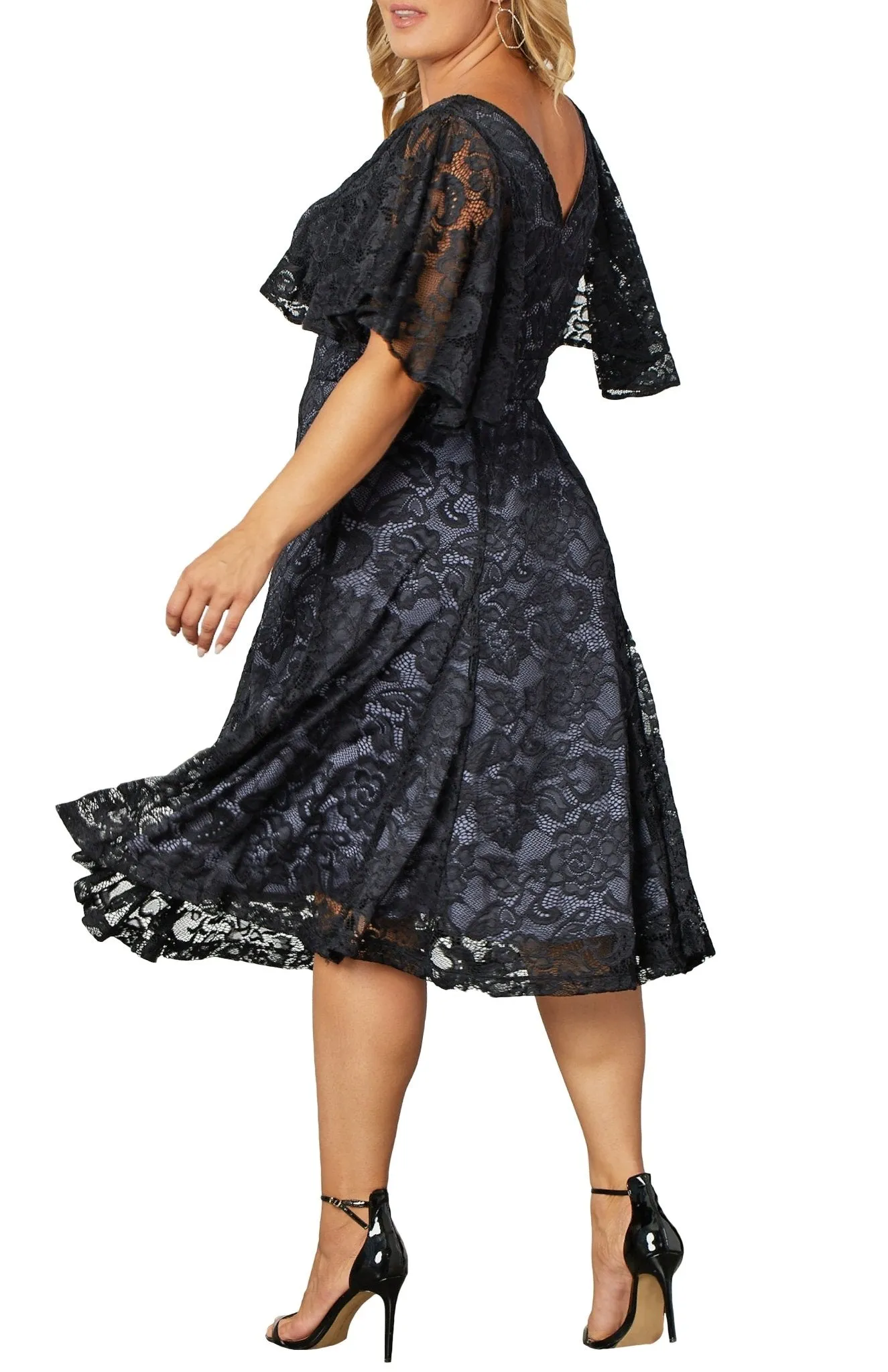 Camille Lace Cocktail Dress - Plus