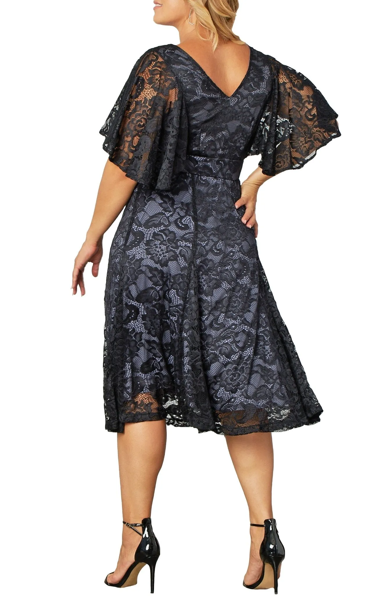 Camille Lace Cocktail Dress - Plus