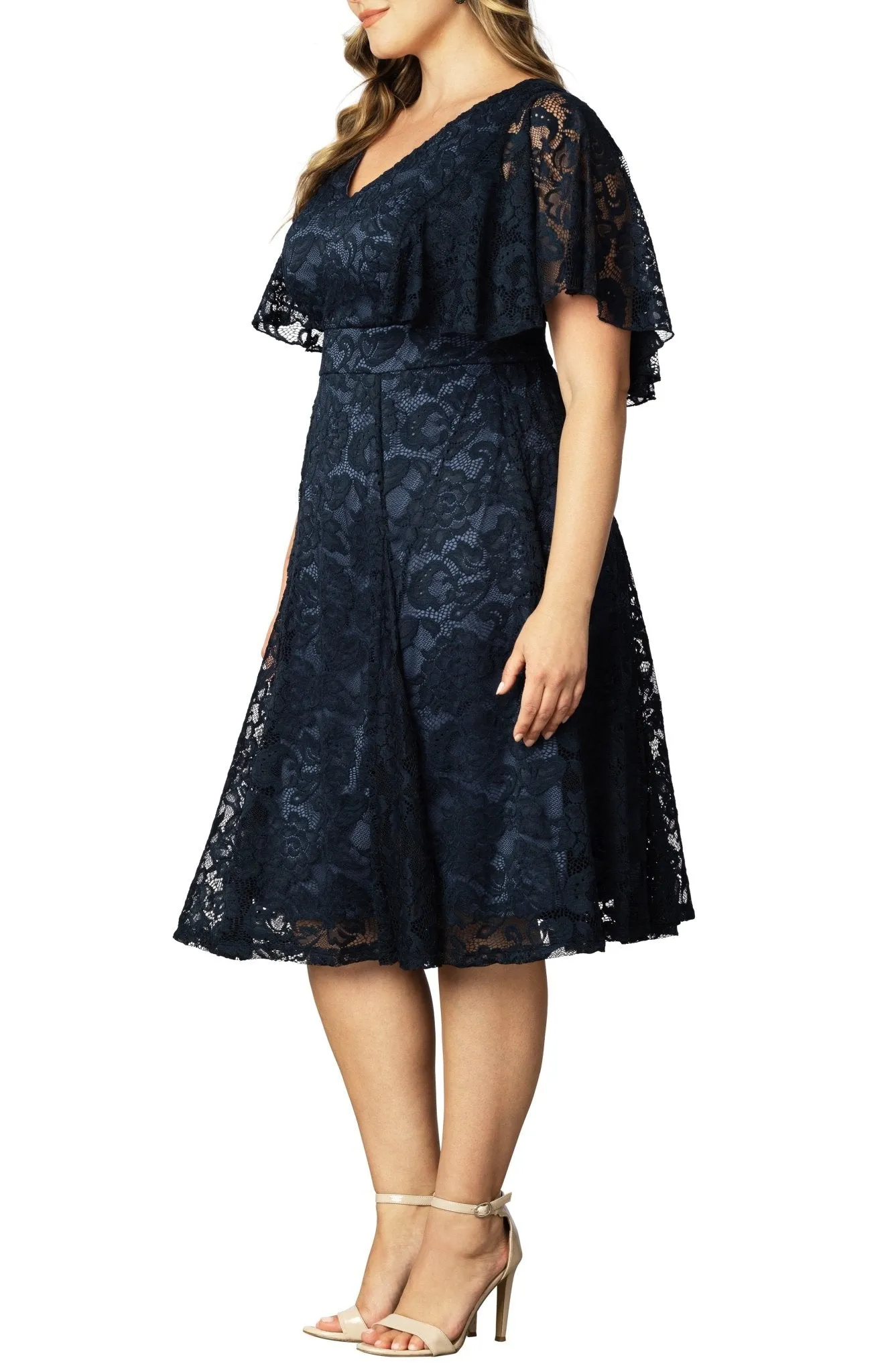 Camille Lace Cocktail Dress - Plus