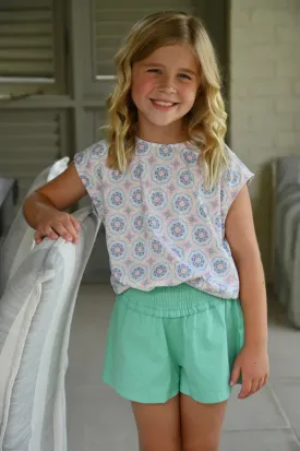 Chloe Shorts Twill- Teal