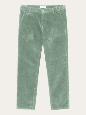 CHUCK regular 8-wales corduroy chino pants - Lily Pad