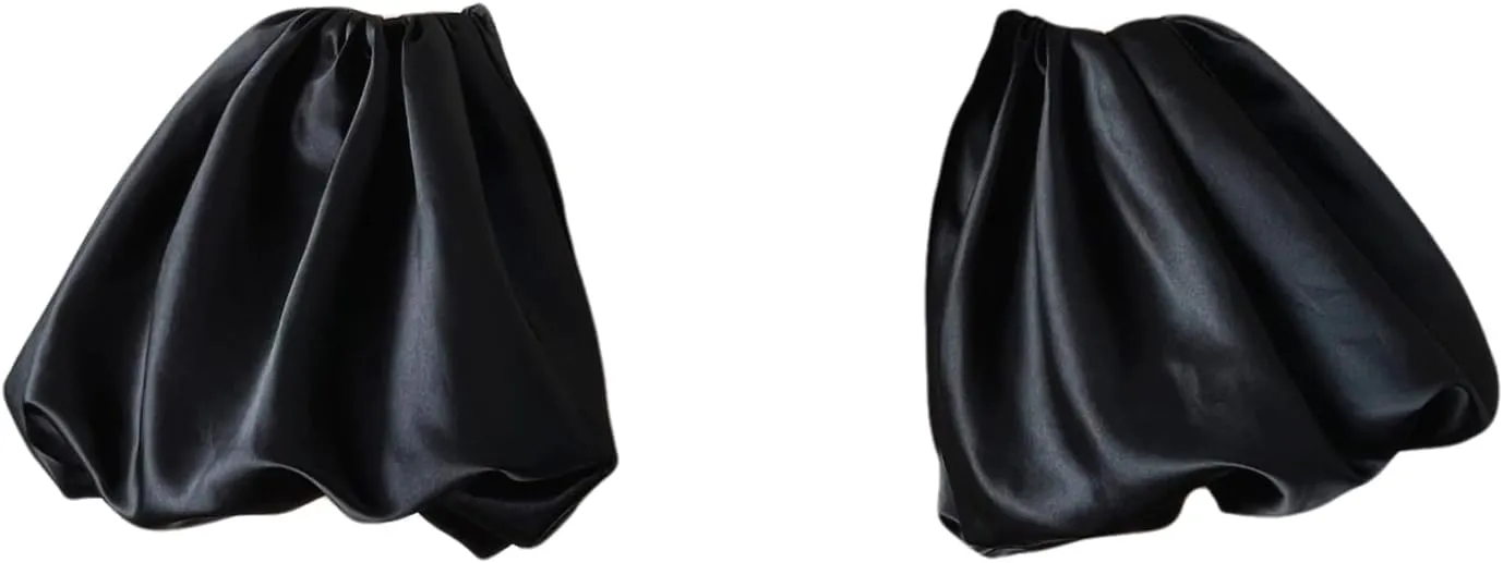 Detachable Puffy Short Sleeves Satin/Organza Stretchy Cuffs