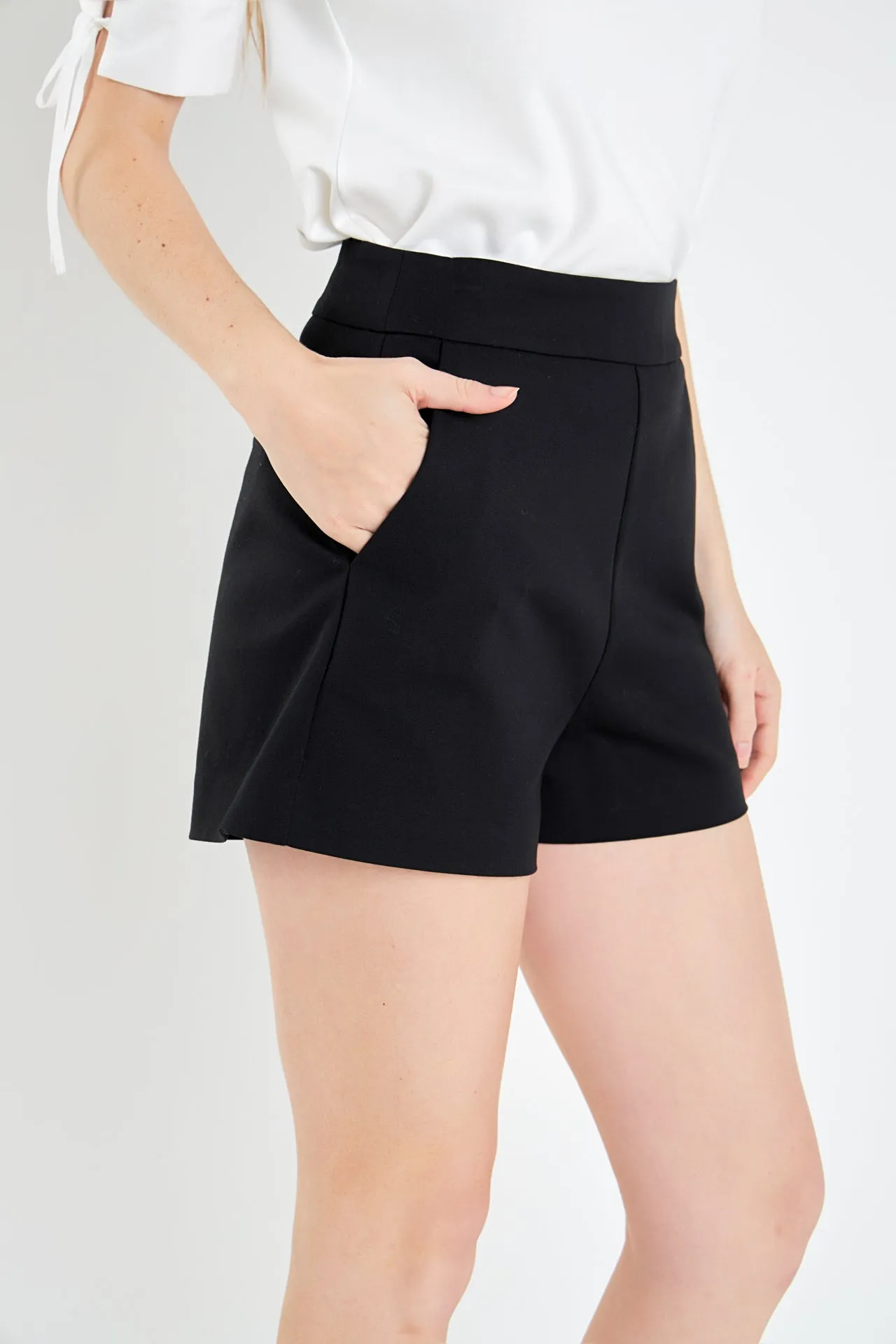English Factory - High Waisted Mini Shorts