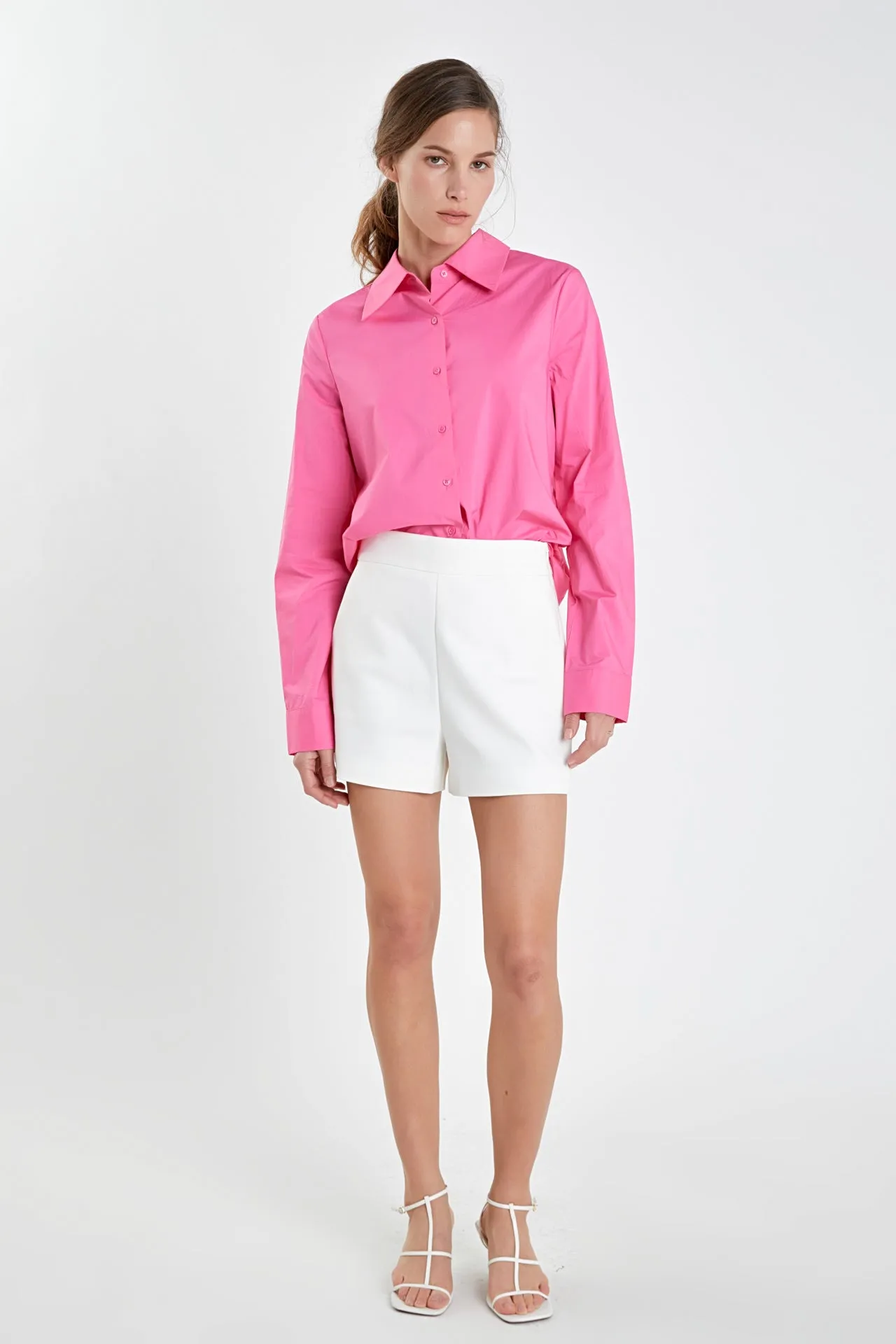 English Factory - High Waisted Mini Shorts