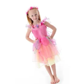 Fairy Girls Paris Daisy Fairy Dress Pink Large