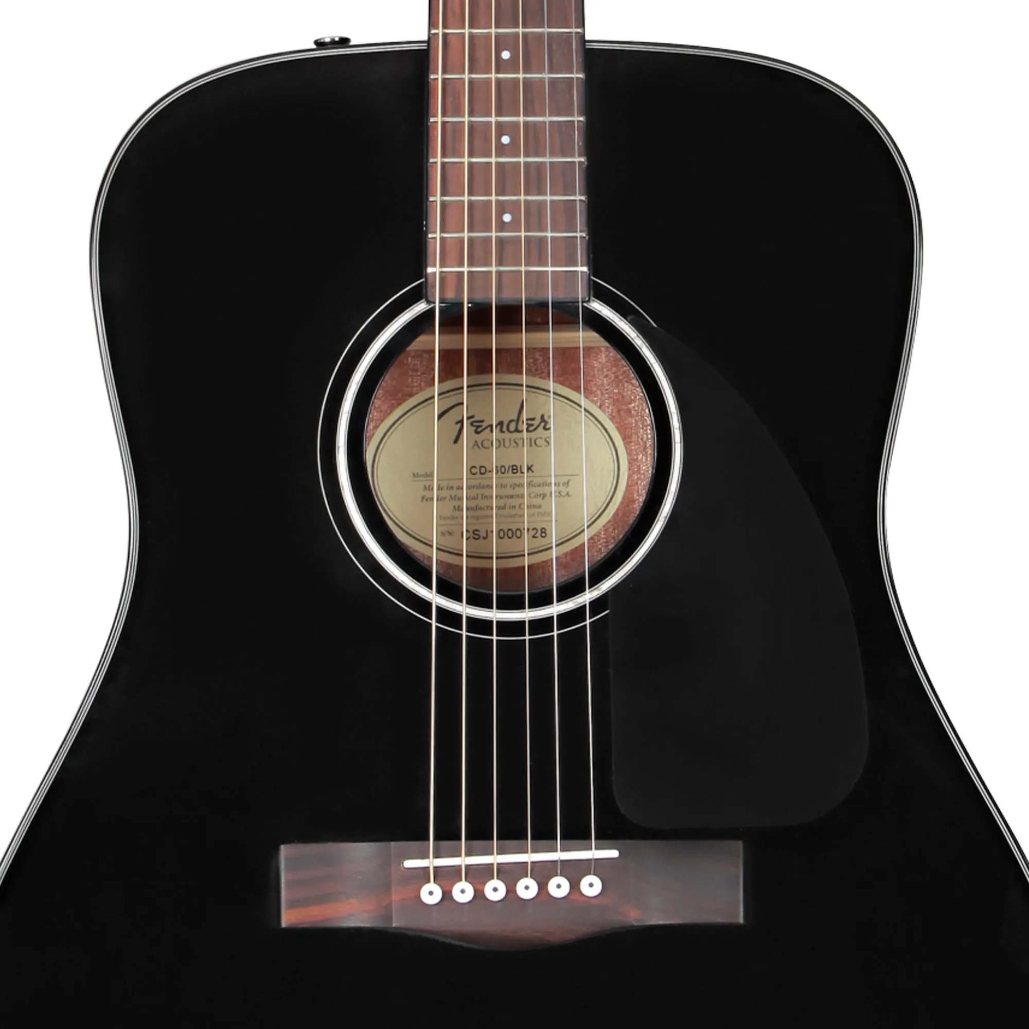 Fender CD-60 v3 Dreadnought Acoustic Black