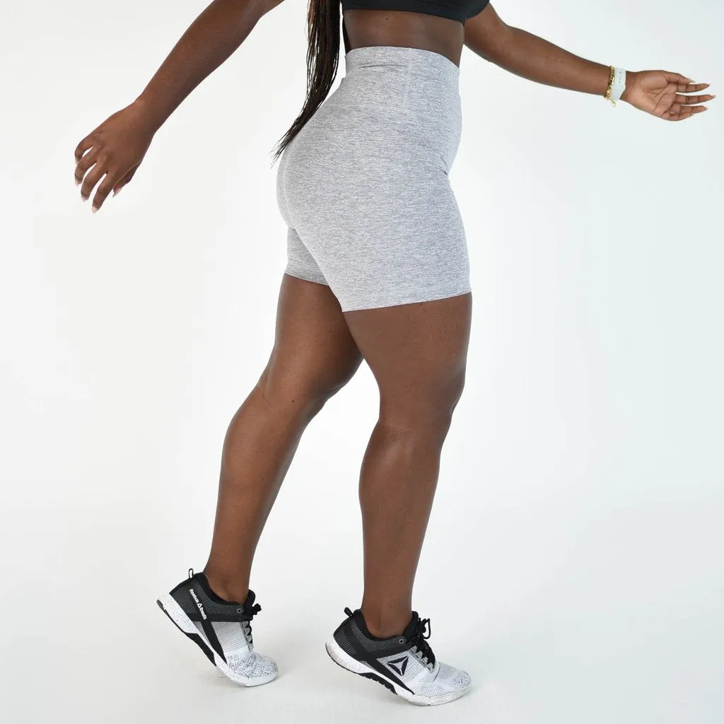 FLEO Biker Shorts - Heather Silver