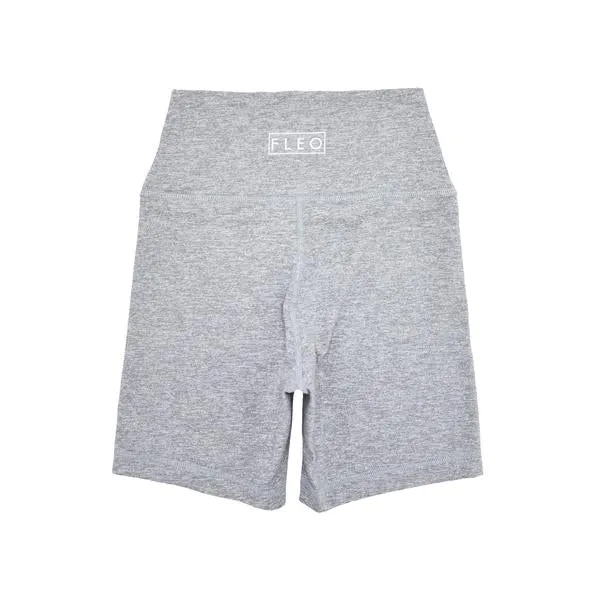 FLEO Biker Shorts - Heather Silver