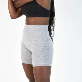 FLEO Biker Shorts - Heather Silver