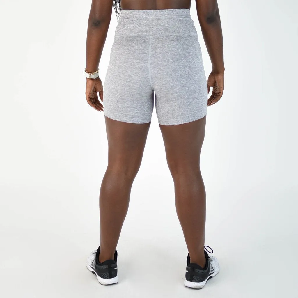 FLEO Biker Shorts - Heather Silver