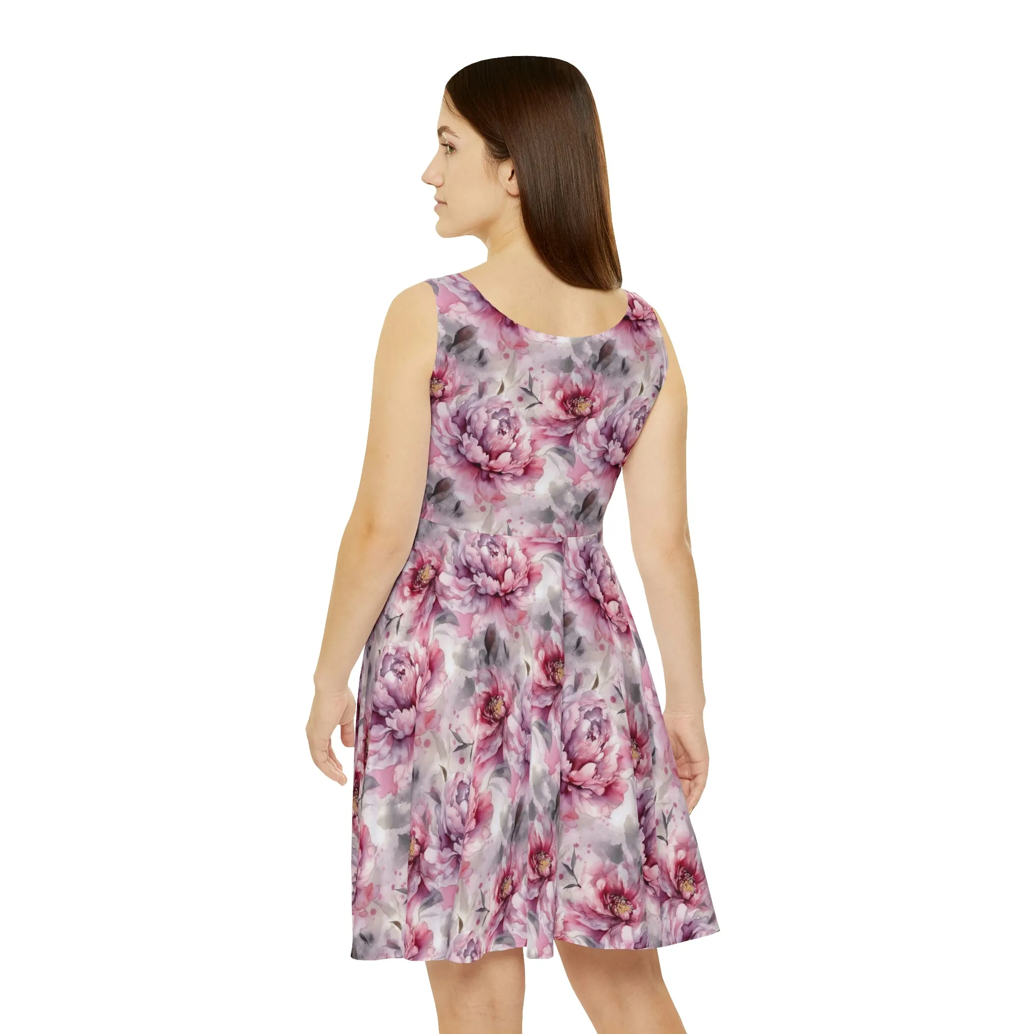 Floral Pattern Women's Skater Dress #15