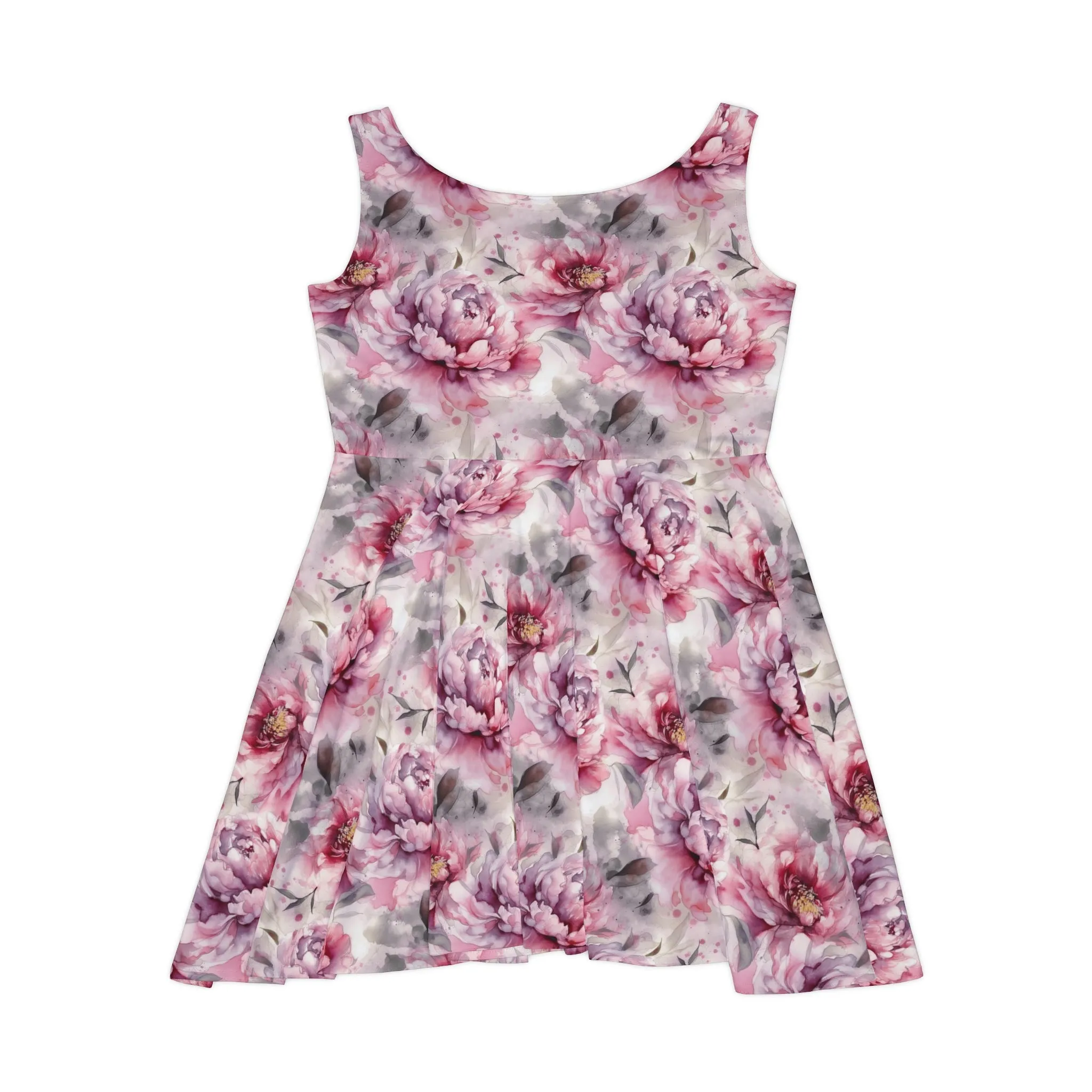 Floral Pattern Women's Skater Dress #15