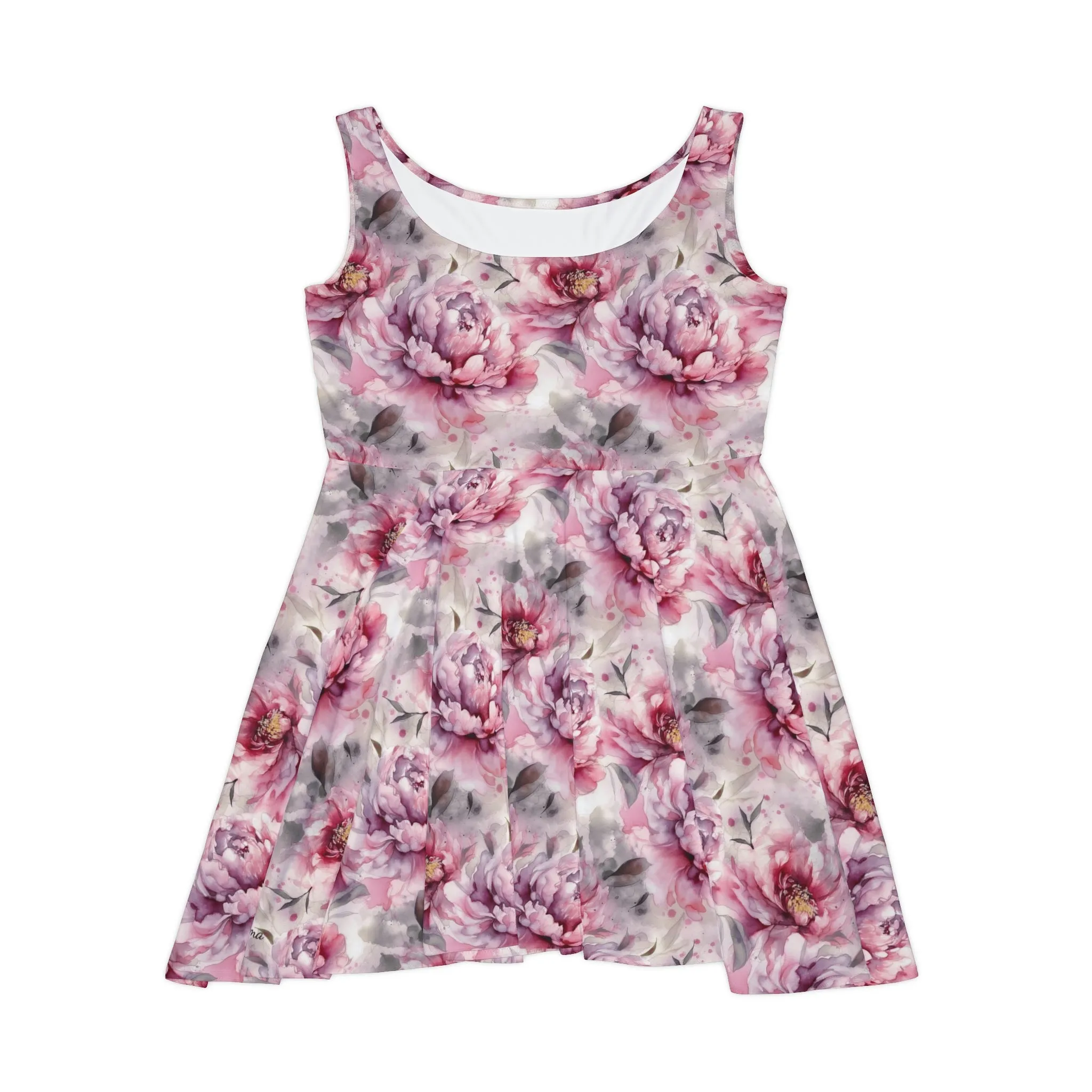 Floral Pattern Women's Skater Dress #15