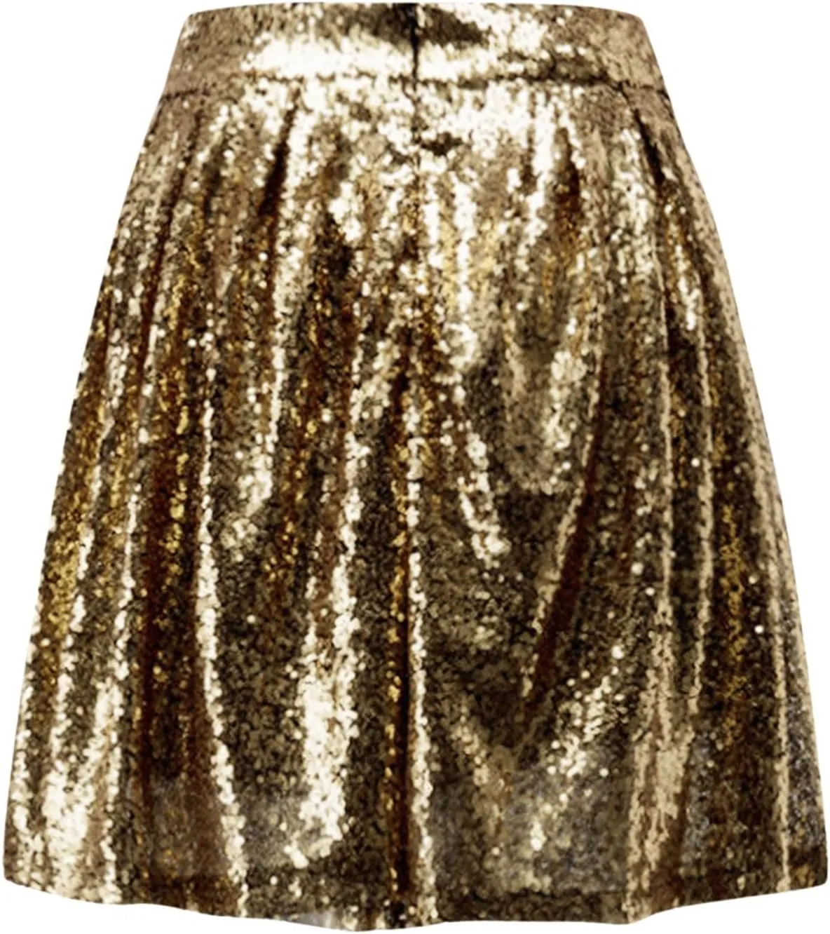 Golf Skirts Pleated Ruffle Glitter Lightweight A Line High Rise Sparkle Sequin Flare Folkloric Holiday Carnival
