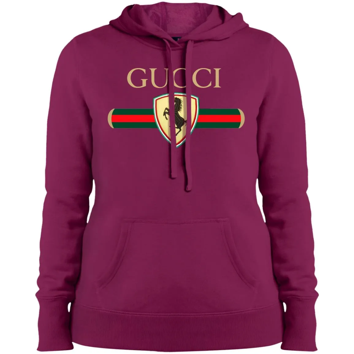Gucci Ferrari T-shirt Women Hooded Sweatshirt