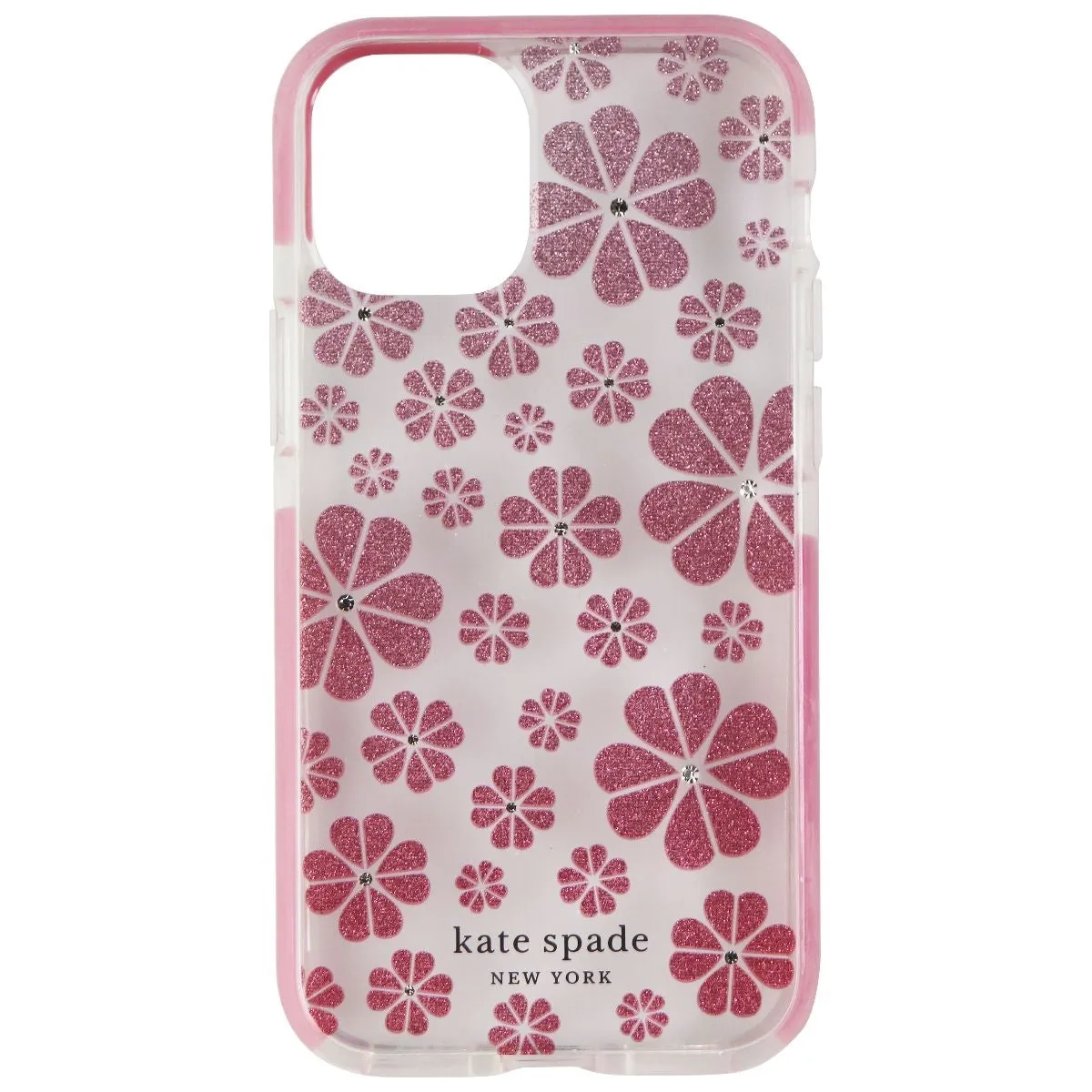 Kate Spade Hardshell Case for Apple iPhone 12 Mini - Floral Glitter Ombre/Clear