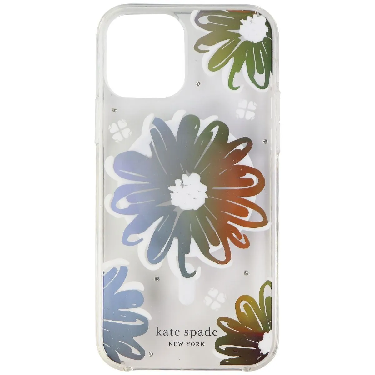 Kate Spade Hardshell Case for MagSafe for  iPhone 12 & 12 Pro - Daisy Iridescent