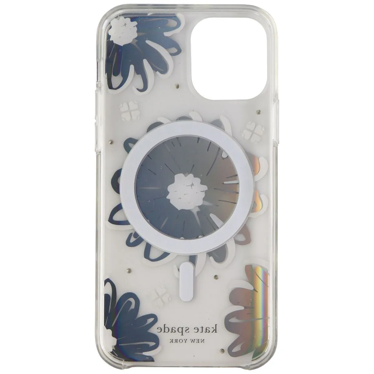 Kate Spade Hardshell Case for MagSafe for  iPhone 12 & 12 Pro - Daisy Iridescent