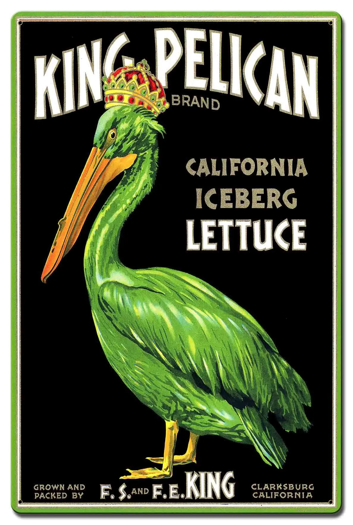 King Pelican Iceberg Lettuce - c. 1920s