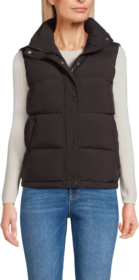 Lands' End Women's Wide Channel 600 Down Puffer Vest