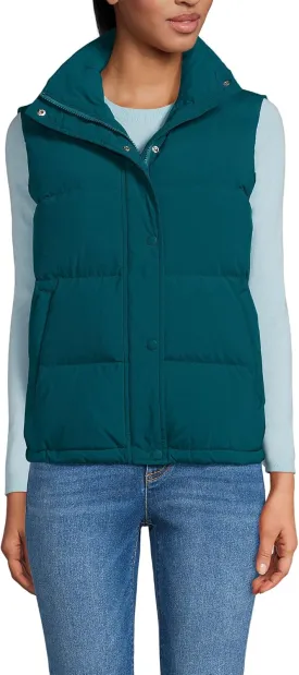 Lands' End Women's Wide Channel 600 Down Puffer Vest