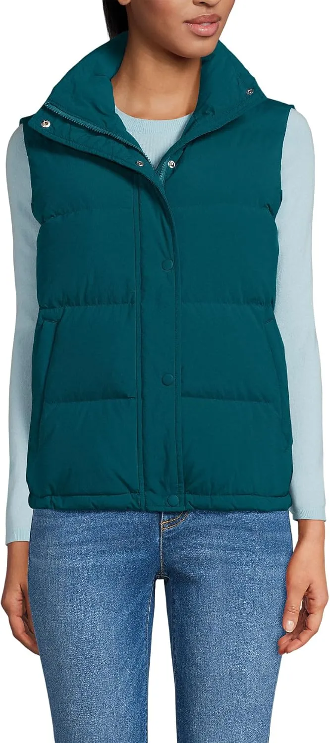Lands' End Women's Wide Channel 600 Down Puffer Vest