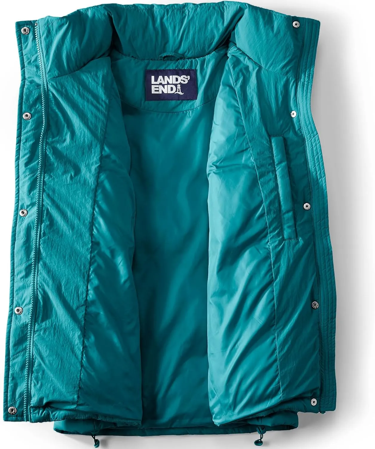 Lands' End Women's Wide Channel 600 Down Puffer Vest
