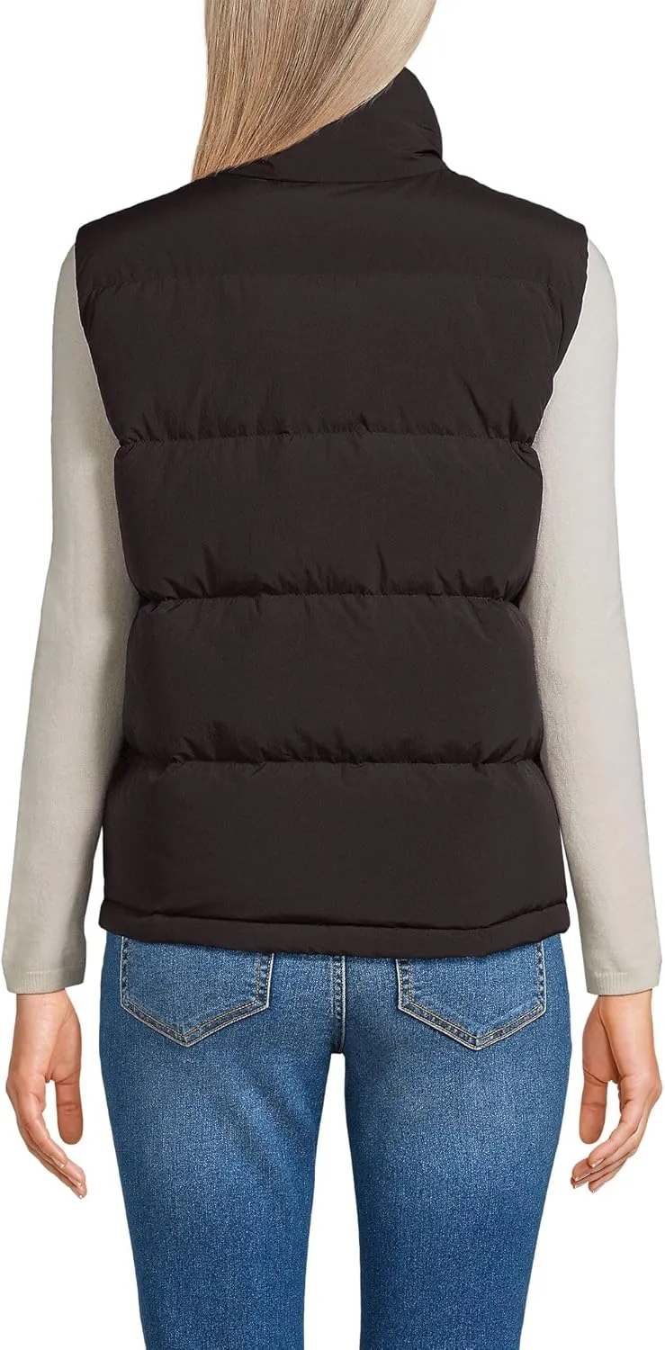 Lands' End Women's Wide Channel 600 Down Puffer Vest