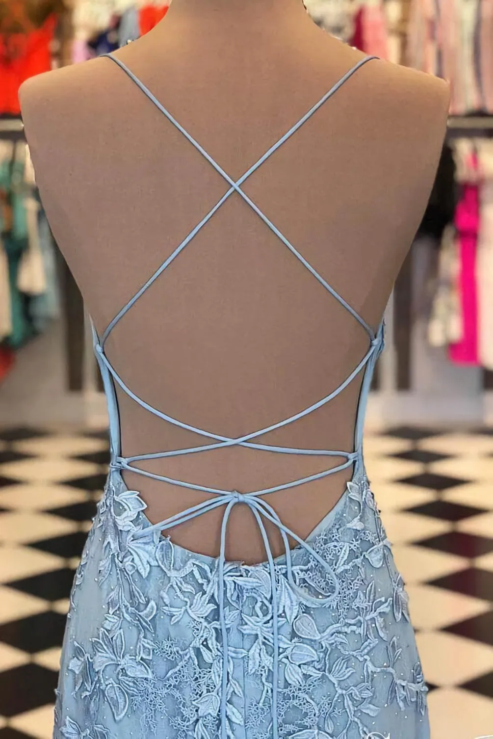 Light Purple Mermaid Long Prom Dress with Appliques