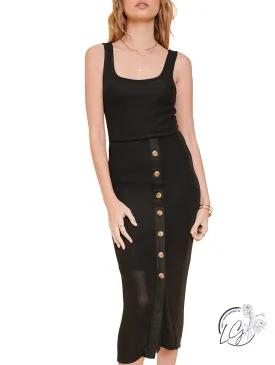 Little Secrets Button Midi Dress Little Secrets Button Midi Dress