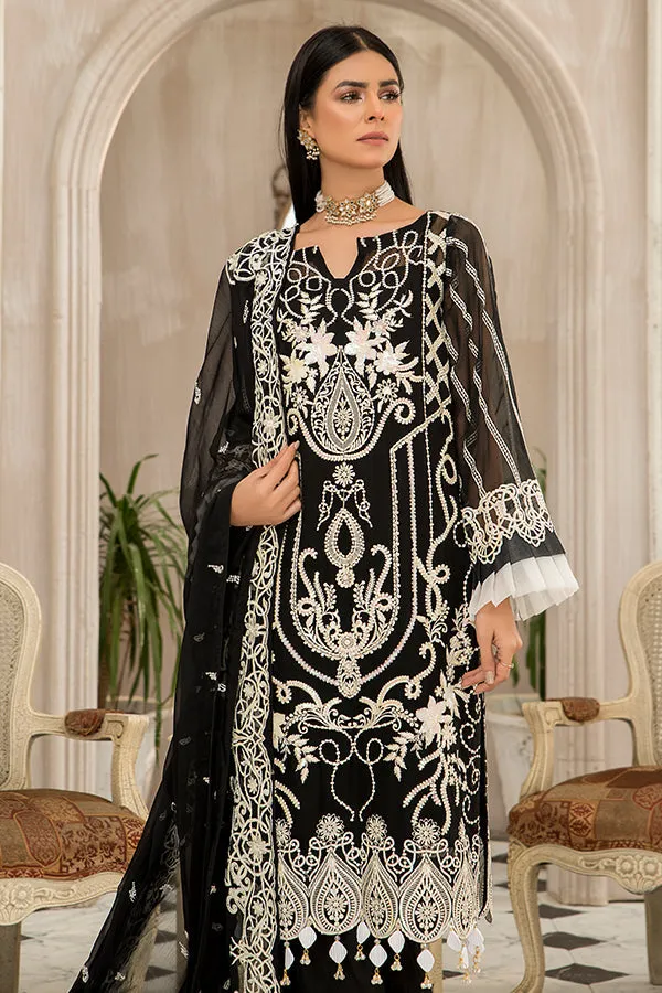 Maryam's Luxury Embroidered Collection (with Handmade Neck) – D-19 Jade Pearl