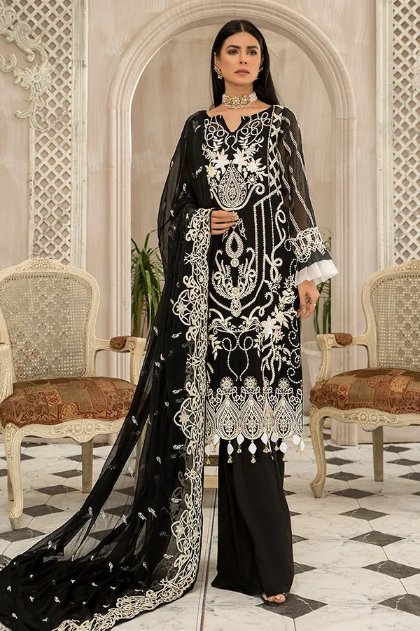 Maryam's Luxury Embroidered Collection (with Handmade Neck) – D-19 Jade Pearl