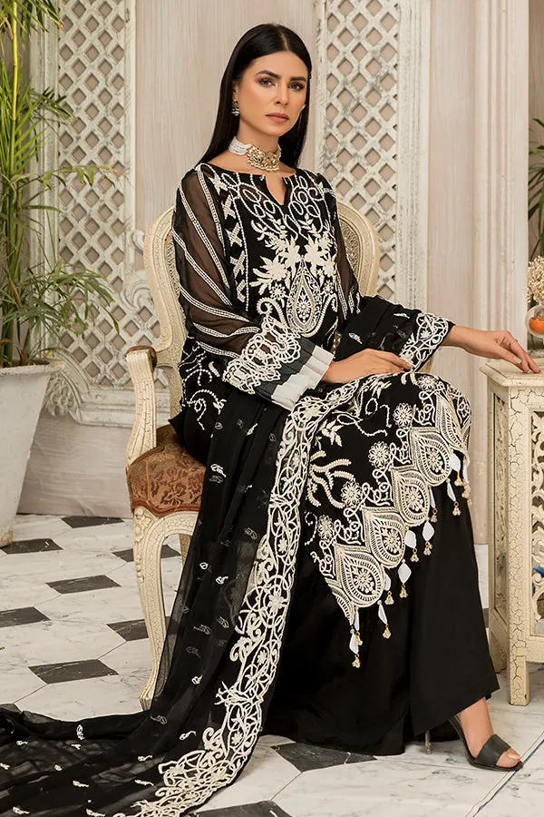 Maryam's Luxury Embroidered Collection (with Handmade Neck) – D-19 Jade Pearl