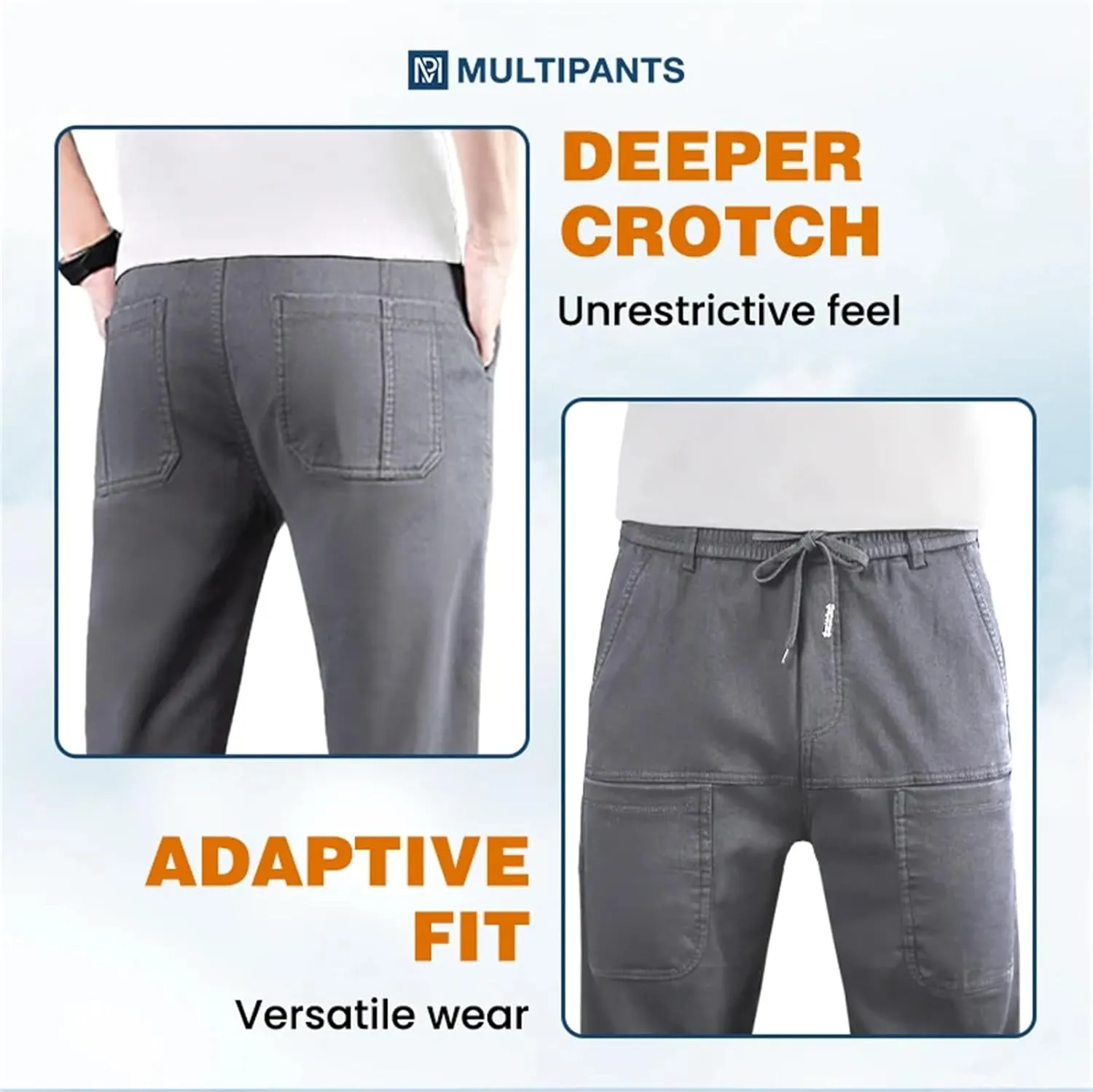 Men Comfy Cargo Pants Stretch, Mens Comfy Pants, Multipants - High Stretch Multi-Pocket Durable Cargo Pants