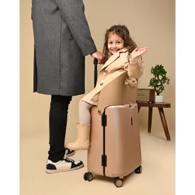 Miamily Champagne Gold Ride on Trolley Carry-on Luggage 18 inches