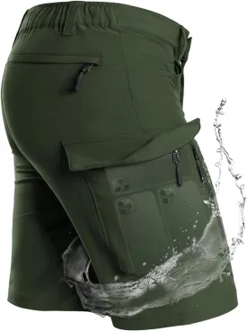 Moosehill Men's Hiking Cargo Shorts with 7 Pockets Quick Dry for Casual Work