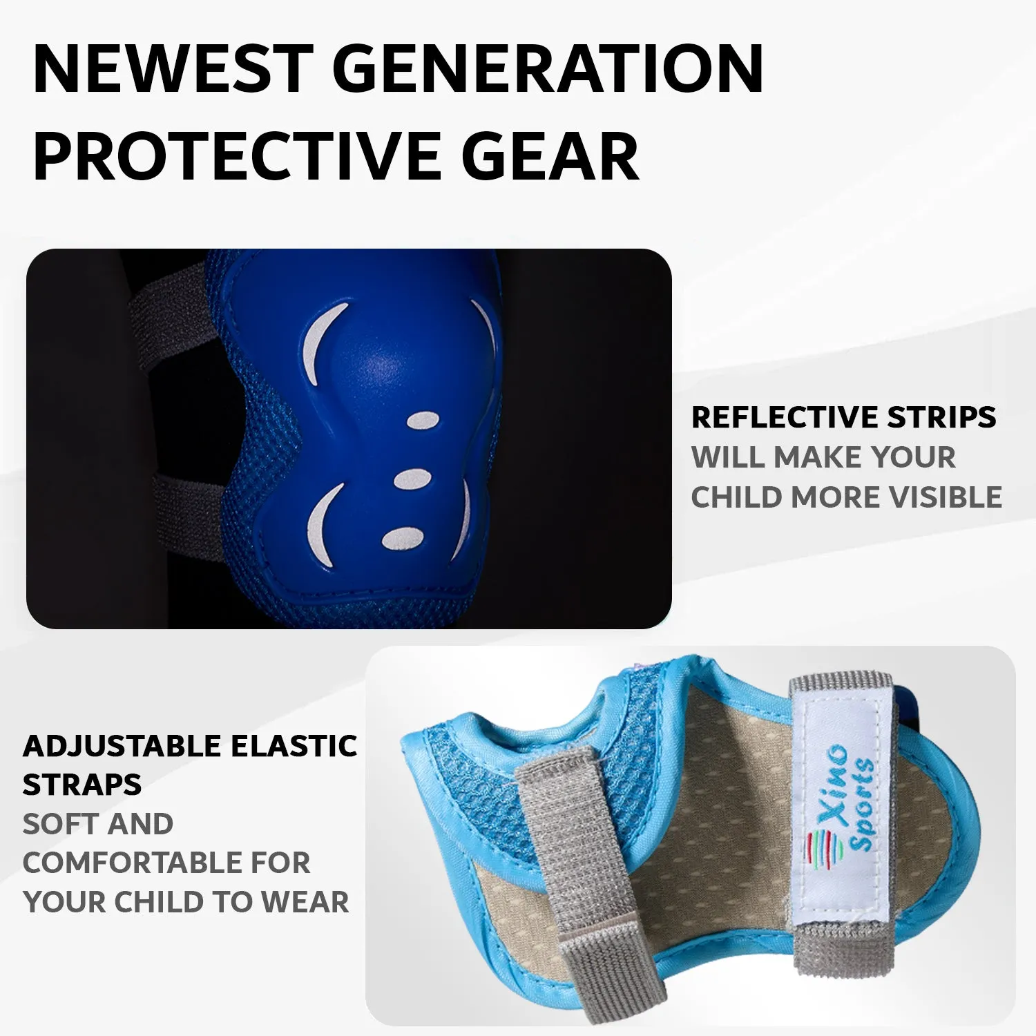 Protective Gear for Kids | Pads for Skating | Blue