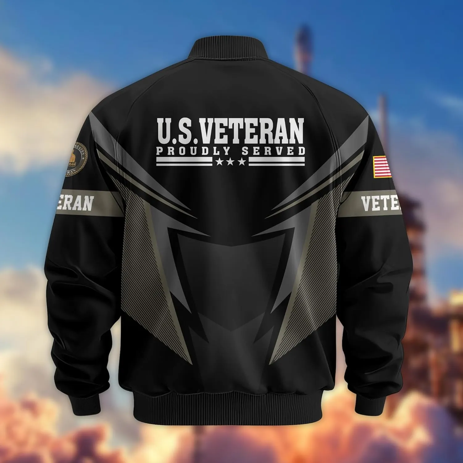 Proudly Served Veterans Jacket, Veterans Day Jacket, Military Jackets for Men, Veteran Gifts for Men, Ideal 4th of July Gifts