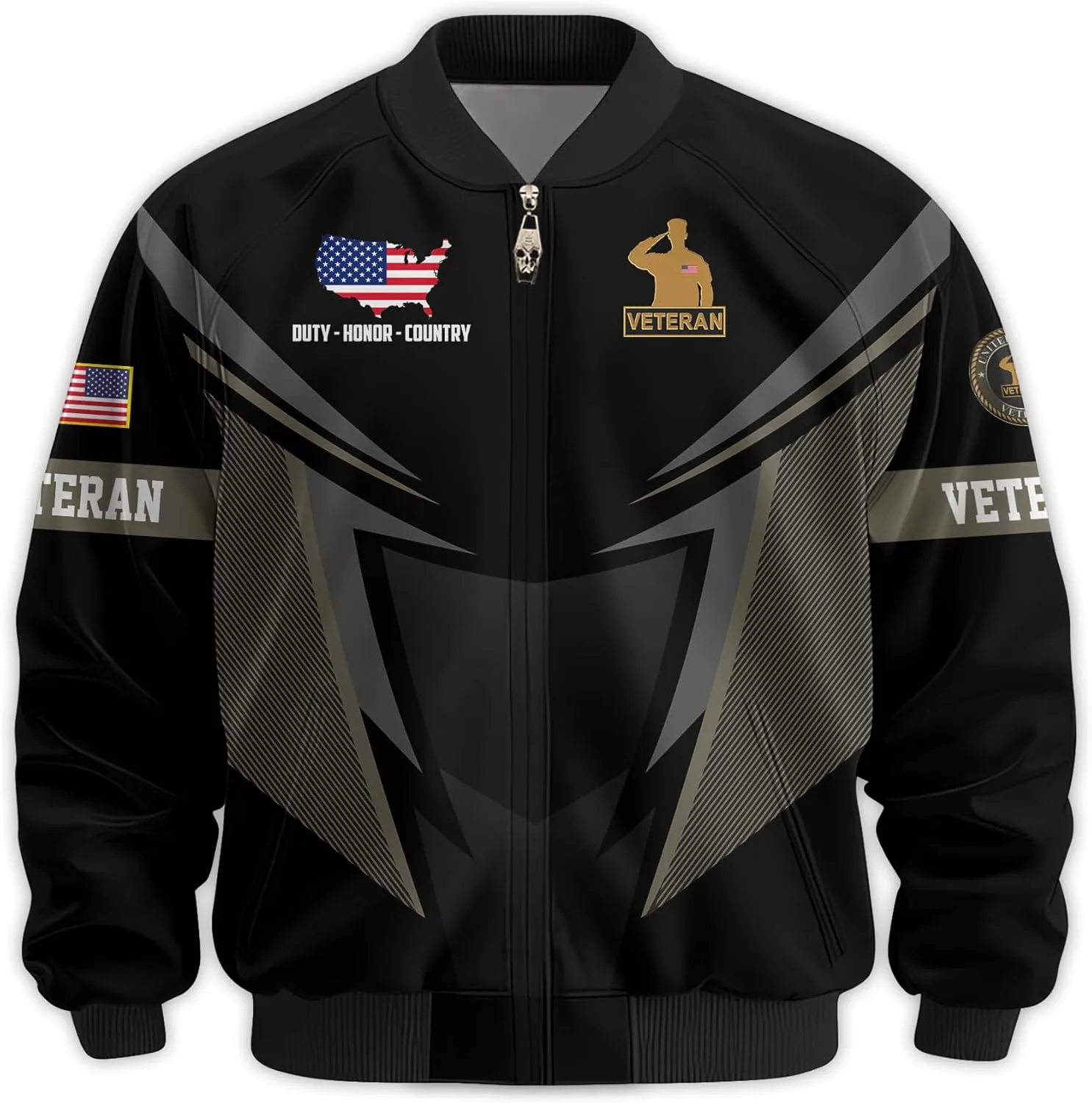 Proudly Served Veterans Jacket, Veterans Day Jacket, Military Jackets for Men, Veteran Gifts for Men, Ideal 4th of July Gifts