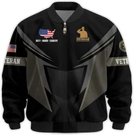 Proudly Served Veterans Jacket, Veterans Day Jacket, Military Jackets for Men, Veteran Gifts for Men, Ideal 4th of July Gifts