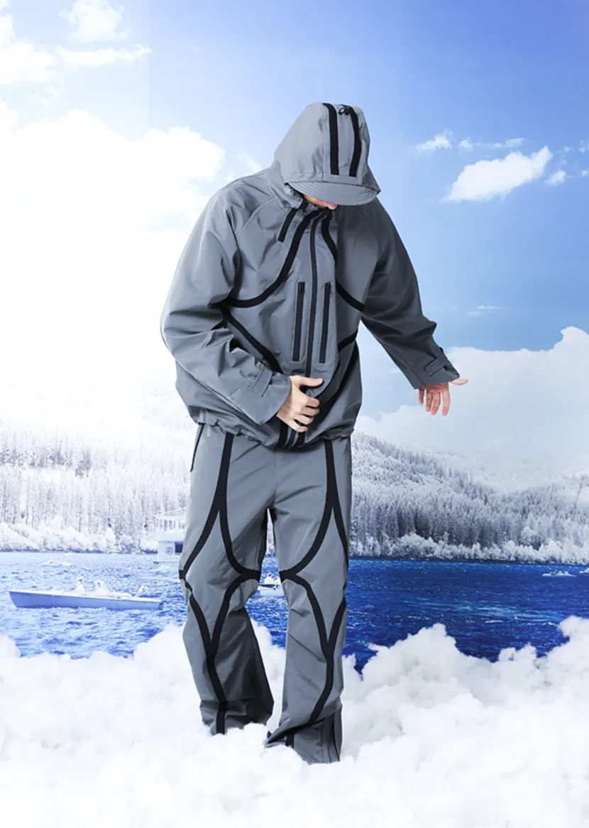 R-Star Waterproof Hooded Windbreaker Jacket