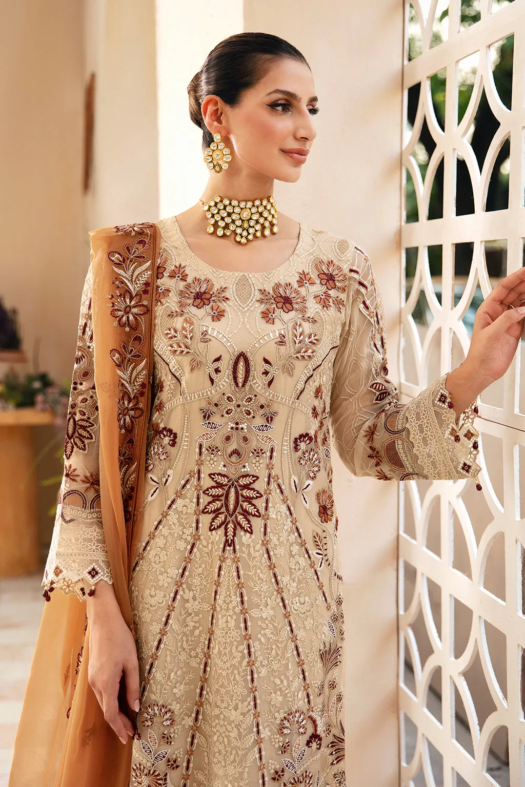 Ramsha Chevron Chiffon Formals – A-912