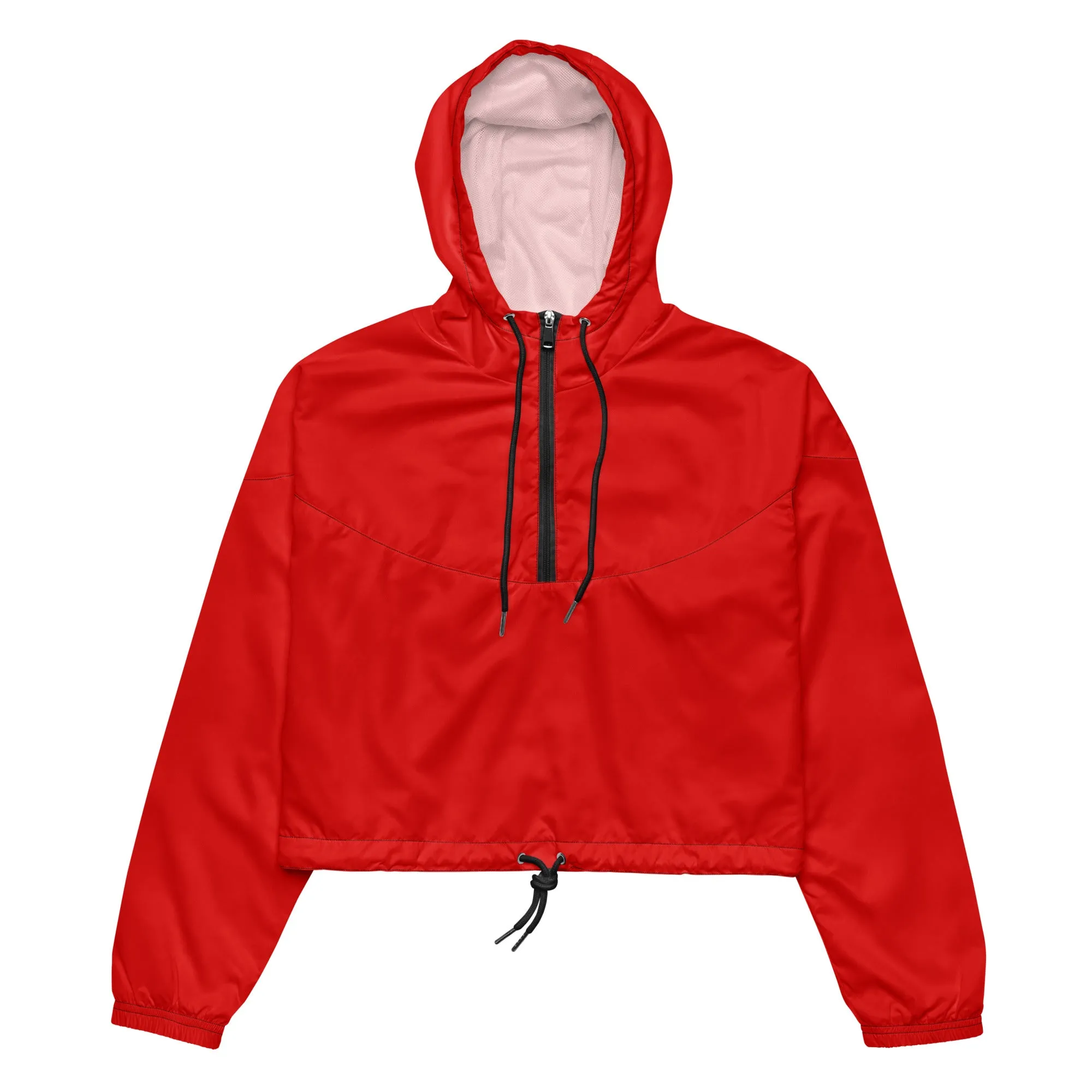 Red Women’s cropped windbreaker