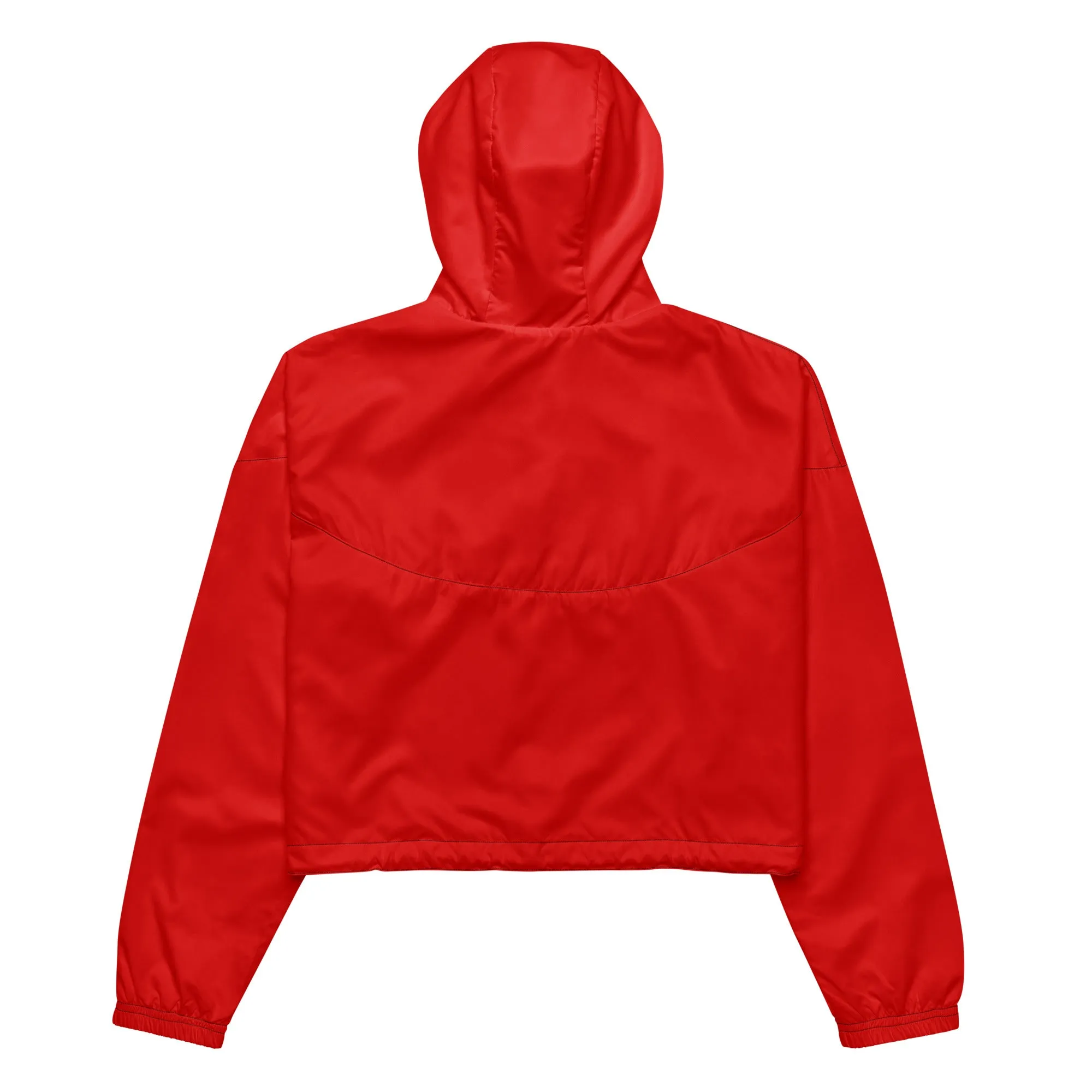 Red Women’s cropped windbreaker