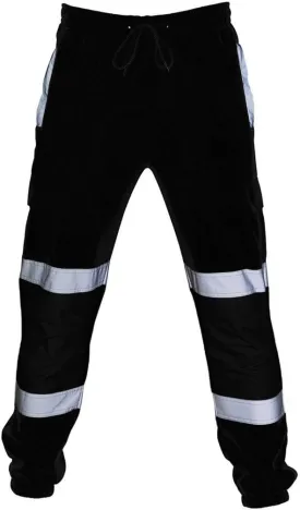 Reflective Safety Pants for Men High Visibility Waterproof Work Safety Cargo Pants Casual Trousers with Pocket