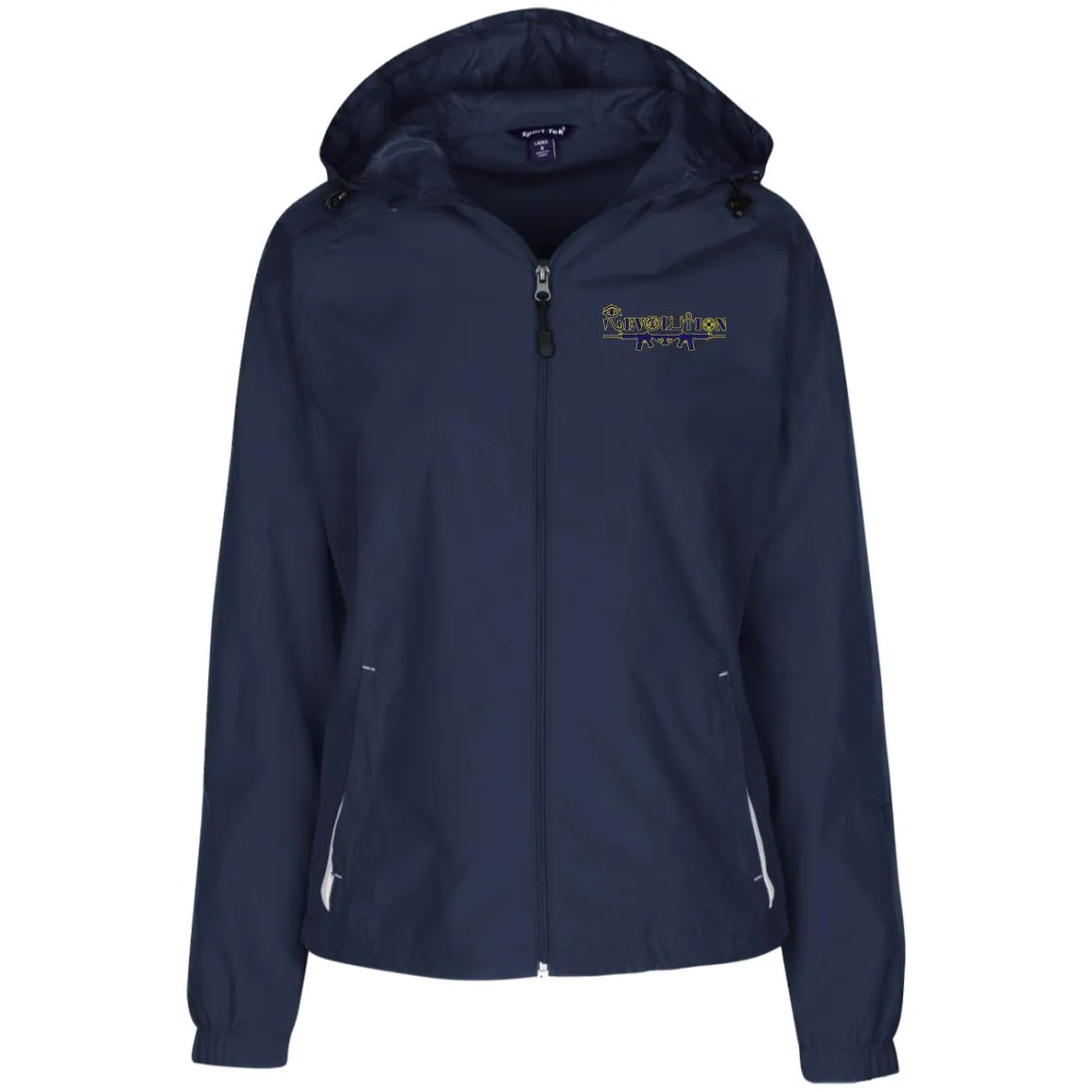 Revolutionality Ladies' Jersey Hooded Windbreaker