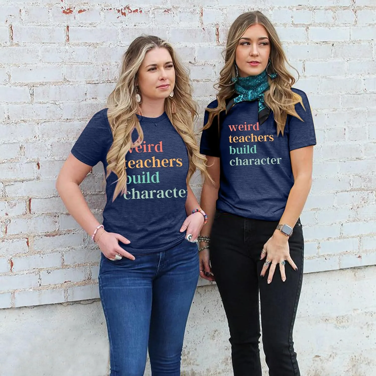 Teacher Life T-Shirt - Women's Weird Teacher Tee - Short Sleeve Tops